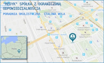 PORADNIA OKULISTYCZNA - "MEDYK" SPÓŁKA Z OGRANICZONĄ ODPOWIEDZIALNOŚCIĄ - UL. GENERAŁA LEOPOLDA OKULICKIEGO 36,  STALOWA WOLA