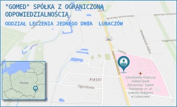 ODDZIAŁ LECZENIA JEDNEGO DNIA - "GOMED" SPÓŁKA Z OGRANICZONĄ ODPOWIEDZIALNOŚCIĄ - UL. MICKIEWICZA 168,  LUBACZÓW