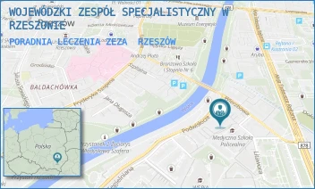 PORADNIA LECZENIA ZEZA - WOJEWÓDZKI ZESPÓŁ SPECJALISTYCZNY W RZESZOWIE - UL. WARZYWNA 3,  RZESZÓW
