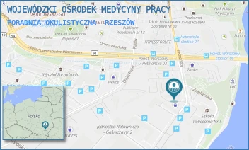 PORADNIA OKULISTYCZNA - WOJEWÓDZKI OŚRODEK MEDYCYNY PRACY - UL. HETMAŃSKA 120,  RZESZÓW