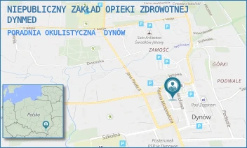 PORADNIA OKULISTYCZNA - NIEPUBLICZNY ZAKŁAD OPIEKI ZDROWOTNEJ DYNMED - UL. RYNEK 10,  DYNÓW