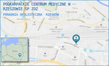 PORADNIA OKULISTYCZNA - PODKARPACKIE CENTRUM MEDYCZNE W RZESZOWIE SP ZOZ - PL. DWORCOWY 2,  RZESZÓW