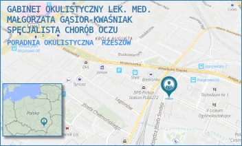 PORADNIA OKULISTYCZNA - GABINET OKULISTYCZNY LEK. MED. MAŁGORZATA GĄSIOR-KWAŚNIAK SPECJALISTA CHORÓB OCZU - UL. KS. JÓZEFA JAŁOWEGO 28/-,  RZESZÓW