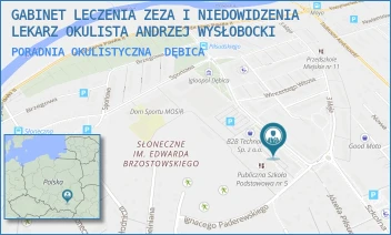 PORADNIA OKULISTYCZNA - GABINET LECZENIA ZEZA I NIEDOWIDZENIA LEKARZ OKULISTA ANDRZEJ WYSŁOBOCKI - UL. PADEREWSKIEGO 2,  DĘBICA