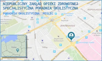 PORADNIA OKULISTYCZNA - NIEPUBLICZNY ZAKŁAD OPIEKI ZDROWOTNEJ SPECJALISTYCZNA PORADNIA OKULISTYCZNA - ŻEROMSKIEGO 17,  MIELEC