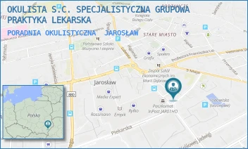 PORADNIA OKULISTYCZNA - OKULISTA S.C. SPECJALISTYCZNA GRUPOWA PRAKTYKA LEKARSKA - UL. KS. LISIŃSKIEGO 6,  JAROSŁAW