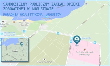 PORADNIA OKULISTYCZNA - SAMODZIELNY PUBLICZNY ZAKŁAD OPIEKI ZDROWOTNEJ W AUGUSTOWIE - SZPITALNA 12,  AUGUSTÓW