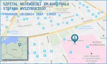 PORADNIA LECZENIA ZEZA - SZPITAL WOJEWÓDZKI IM.KARDYNAŁA STEFANA WYSZYŃSKIEGO - MARSZ. JÓZEFA PIŁSUDSKIEGO 11,  ŁOMŻA