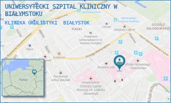 KLINIKA OKULISTYKI - UNIWERSYTECKI SZPITAL KLINICZNY W BIAŁYMSTOKU - M.C.SKŁODOWSKIEJ 24A,  BIAŁYSTOK