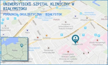 PORADNIA OKULISTYCZNA - UNIWERSYTECKI SZPITAL KLINICZNY W BIAŁYMSTOKU - WASZYNGTONA 15A,  BIAŁYSTOK