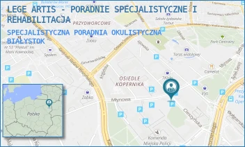SPECJALISTYCZNA PORADNIA OKULISTYCZNA - LEGE ARTIS - PORADNIE SPECJALISTYCZNE I REHABILITACJA - MŁYNOWA 17,  BIAŁYSTOK