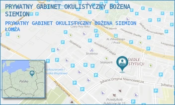 PRYWATNY GABINET OKULISTYCZNY BOŻENA SIEMION - PRYWATNY GABINET OKULISTYCZNY BOŻENA SIEMION - MAŁACHOWSKIEGO 8/47,  ŁOMŻA
