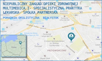 PORADNIA OKULISTYCZNA - NIEPUBLICZNY ZAKŁAD OPIEKI ZDROWOTNEJ MULTIMEDICA I- SPECJALISTYCZNA PRAKTYKA LEKARSKA- SPÓŁKA PARTNERSKA - STOŁECZNA 7,  BIAŁYSTOK