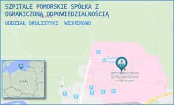ODDZIAŁ OKULISTYKI - SZPITALE POMORSKIE SPÓŁKA Z OGRANICZONĄ ODPOWIEDZIALNOŚCIĄ - UL. DR. ALOJZEGO JAGALSKIEGO 10,  WEJHEROWO
