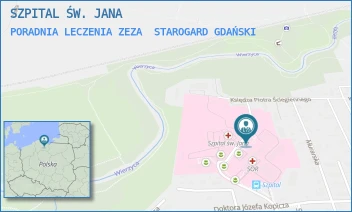 PORADNIA LECZENIA ZEZA - SZPITAL ŚW. JANA - UL. DR JÓZEFA BALEWSKIEGO 1, STAROGARD GDAŃSKI