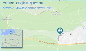 PORADNIA LECZENIA ZEZA - "VISUM" CENTRUM MEDYCZNE - UL. OSKARA KOLBERGA 7,  SOPOT