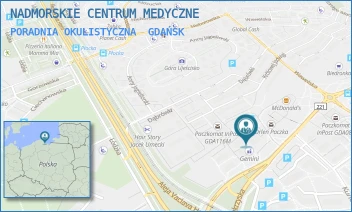 PORADNIA OKULISTYCZNA - NADMORSKIE CENTRUM MEDYCZNE SPÓŁKA Z OGRANICZONĄ ODPOWIEDZIALNOŚCIĄ - UL. ŚWIĘTOKRZYSKA 4,  GDAŃSK