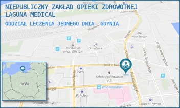 ODDZIAŁ LECZENIA JEDNEGO DNIA - NIEPUBLICZNY ZAKŁAD OPIEKI ZDROWOTNEJ LAGUNA MEDICAL - UL. PLAC KASZUBSKI 1,  GDYNIA