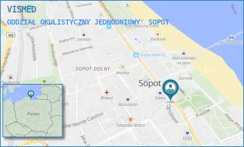 ODDZIAŁ OKULISTYCZNY JEDNODNIOWY - HANNA KLAWITTER-RYDZ VISMED - GRUNWALDZKA 5,  SOPOT