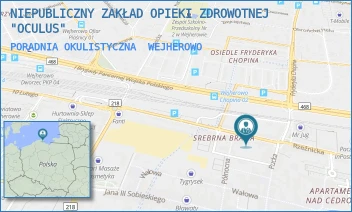 PORADNIA OKULISTYCZNA - NIEPUBLICZNY ZAKŁAD OPIEKI ZDROWOTNEJ "OCULUS" - UL. ŚW.JANA 7C/39,  WEJHEROWO