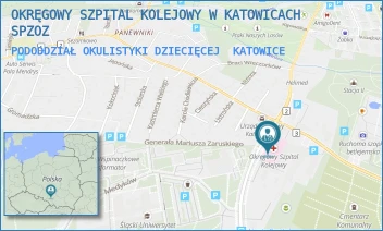PODODDZIAŁ OKULISTYKI DZIECIĘCEJ - OKRĘGOWY SZPITAL KOLEJOWY W KATOWICACH SPZOZ - UL. PANEWNICKA 65,  KATOWICE