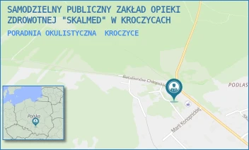 PORADNIA OKULISTYCZNA - SAMODZIELNY PUBLICZNY ZAKŁAD OPIEKI ZDROWOTNEJ "SKALMED" W KROCZYCACH - UL. BATALIONÓW CHŁOPSKICH 33,  KROCZYCE