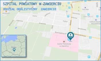ODDZIAŁ OKULISTYCZNY - SZPITAL POWIATOWY W ZAWIERCIU - UL. MIODOWA 14,  ZAWIERCIE