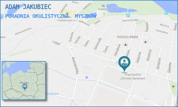PORADNIA OKULISTYCZNA - ADAM JAKUBIEC - UL. 1 MAJA 130,  MYSZKÓW