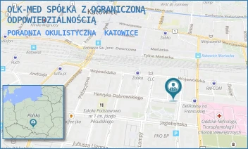 PORADNIA OKULISTYCZNA - OLK-MED SPÓŁKA Z OGRANICZONĄ ODPOWIEDZIALNOŚCIĄ - UL. HENRYKA DĄBROWSKIEGO 22,  KATOWICE