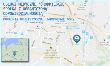 PORADNIA OKULISTYCZNA - USŁUGI MEDYCZNE "ŚRÓDMIEŚCIE" SPÓŁKA Z OGRANICZONĄ ODPOWIEDZIALNOŚCIĄ - UL. BYTOMSKA 8,  TARNOWSKIE GÓRY