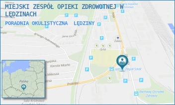 PORADNIA OKULISTYCZNA - MIEJSKI ZESPÓŁ OPIEKI ZDROWOTNEJ W LĘDZINACH - UL. POKOJU 17,  LĘDZINY