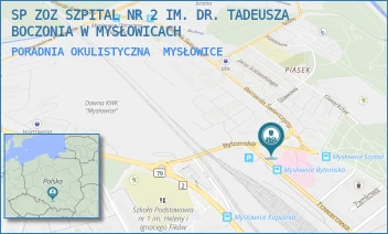 PORADNIA OKULISTYCZNA - SP ZOZ SZPITAL NR 2 IM. DR. TADEUSZA BOCZONIA W MYSŁOWICACH - UL. BYTOMSKA 41,  MYSŁOWICE