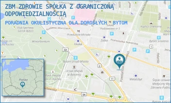 PORADNIA OKULISTYCZNA DLA DOROSŁYCH - ZBM ZDROWIE SPÓŁKA Z OGRANICZONĄ ODPOWIEDZIALNOŚCIĄ - UL. POWSTAŃCÓW WARSZAWSKICH 64B/1,  BYTOM