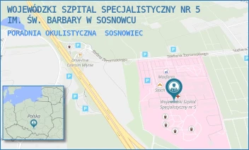 PORADNIA OKULISTYCZNA - WOJEWÓDZKI SZPITAL SPECJALISTYCZNY NR 5 IM. ŚW. BARBARY W SOSNOWCU - UL. PLAC MEDYKÓW 1,  SOSNOWIEC