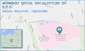 ODDZIAŁ OKULISTYKI - WOJEWÓDZKI SZPITAL SPECJALISTYCZNY IM. N.M.P. - UL. BIALSKA 104/118,  CZĘSTOCHOWA