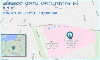 PORADNIA OKULISTYKI - WOJEWÓDZKI SZPITAL SPECJALISTYCZNY IM. N.M.P. - UL. BIALSKA 104/118,  CZĘSTOCHOWA
