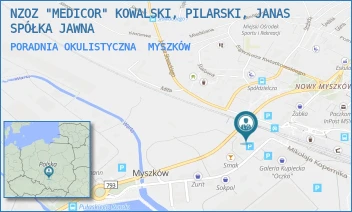 PORADNIA OKULISTYCZNA - NZOZ "MEDICOR" KOWALSKI, PILARSKI, JANAS SPÓŁKA JAWNA - UL. KOŚCIUSZKI 27/O,  MYSZKÓW