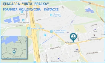 PORADNIA OKULISTYCZNA - FUNDACJA "UNIA BRACKA" - UL. MYSŁOWICKA 13,  KATOWICE