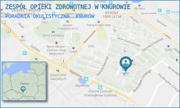 PORADNIA OKULISTYCZNA - ZESPÓŁ OPIEKI ZDROWOTNEJ W KNUROWIE - UL. KAZIMIERZA WIELKIEGO 6,  KNURÓW