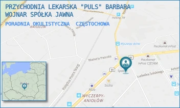 PORADNIA OKULISTYCZNA - PRZYCHODNIA LEKARSKA "PULS" BARBARA WOJNAR SPÓŁKA JAWNA - UL. KONARSKIEGO 6,  CZĘSTOCHOWA