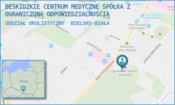 ODDZIAŁ OKULISTYCZNY - BESKIDZKIE CENTRUM MEDYCZNE SPÓŁKA Z OGRANICZONĄ ODPOWIEDZIALNOŚCIĄ - UL. MŁODZIEŻOWA 21,  BIELSKO-BIAŁA