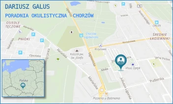 PORADNIA OKULISTYCZNA - DARIUSZ GALUS - UL. ŚW.PAWŁA 11A,  CHORZÓW