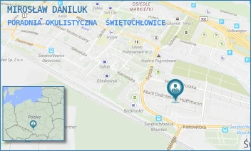 PORADNIA OKULISTYCZNA - MIROSŁAW DANILUK - UL. MARII DULCISSIMY HOFFMANN 7,  ŚWIĘTOCHŁOWICE