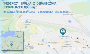 PORADNIA OKULISTYCZNA - "MEDIPOZ" SPÓŁKA Z OGRANICZONĄ ODPOWIEDZIALNOŚCIĄ. - UL. 3 MAJA 36C,  CZERWIONKA-LESZCZYNY