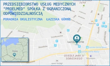 PORADNIA OKULISTYCZNA - PRZEDSIĘBIORSTWO USŁUG MEDYCZNYCH "PROELMED" SPÓŁKA Z OGRANICZONĄ ODPOWIEDZIALNOŚCIĄ - PL. RATUSZOWY 1B,  ŁAZISKA GÓRNE