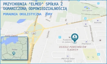 PORADNIA OKULISTYCZNA - PRZYCHODNIA "ELMED" SPÓŁKA Z OGRANICZONĄ ODPOWIEDZIALNOŚCIĄ - OSIEDLE POWSTAŃCÓW ŚLĄSKICH 22,  ŻORY