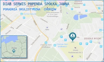 PORADNIA OKULISTYCZNA - DIAB SERWIS POPENDA SPÓŁKA JAWNA - UL. JÓZEFA RYSZKI 51,  CHORZÓW