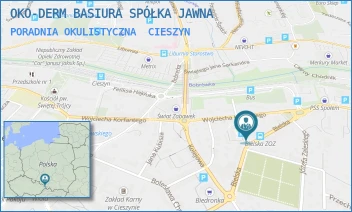 PORADNIA OKULISTYCZNA - OKO-DERM BASIURA SPÓŁKA JAWNA - UL. BIELSKA 37,  CIESZYN