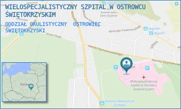 ODDZIAŁ OKULISTYCZNY - WIELOSPECJALISTYCZNY SZPITAL W OSTROWCU ŚWIĘTOKRZYSKIM - SZYMANOWSKIEGO 11,  OSTROWIEC ŚWIĘTOKRZYSKI