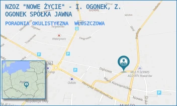 PORADNIA OKULISTYCZNA - NZOZ "NOWE ŻYCIE" - I. OGONEK, Z. OGONEK SPÓŁKA JAWNA - MLECZARSKA 11,  WŁOSZCZOWA